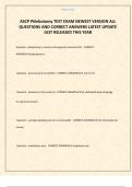 ASCP Phlebotomy TEST EXAM NEWEST VERSION ALL QUESTIONS AND CORRECT ANSWERS LATEST UPDATE JUST RELEASED THIS YEAR