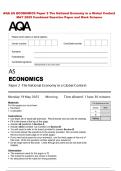 AQA AS ECONOMICS Paper 2 The National Economy in a Global Context  MAY 2025 Combined Question Paper and Mark Scheme 