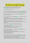 MHA 708 Test 3 Exam UPDATED ACTUAL  QUESTIONS AND CORRECT ANSWERS