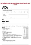 AQA AS BIOLOGY Paper 2 MAY 2025 Combined Question Paper and Mark  Scheme