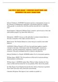 LSU PSYC 2000 EXAM 1 VERIFIED QUESTIONS AND ANSWERS FOR EASY EXAM PASS