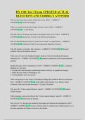 HY 1301 Test 3 Exam UPDATED ACTUAL  QUESTIONS AND CORRECT ANSWERS