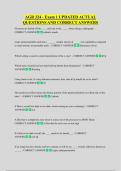 AGR 324 - Exam 1 UPDATED ACTUAL  QUESTIONS AND CORRECT ANSWERS
