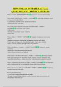 MSW 550 Exam 1 UPDATED ACTUAL  QUESTIONS AND CORRECT ANSWERS