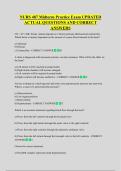 NURS 487 Midterm Practice Exam UPDATED  ACTUAL QUESTIONS AND CORRECT  ANSWERS