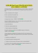 NURS 388 Final Exam UPDATED QUESTIONS  AND CORRECT ANSWERS