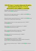 NUR 384 Exam 2&colon; Neurodevelopmental&comma; Disruptive&comma;  and Schizophrenia Disorders ACTUAL  QUESTIONS AND CORRECT ANSWERS