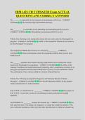 HIM 1423 CH 5 UPDATED Exam ACTUAL  QUESTIONS AND CORRECT ANSWERS