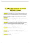 GLO-BUS Quiz 1 &vert; Verified Questions & Correct Detailed Answers &vert; Latest A&plus; Grade &vert; 2025&sol;2026 Edition
