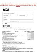 AQA GCSE HISTORY Paper 1 Section B&sol;E&colon; Conflict and tension in the Gulf  and Afghanistan&comma; 1990&ndash;2009 MAY 2025 Combined Question Paper and Mark  Scheme 