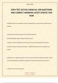 CDFA TEST ACTUAL EXAM ALL 500 QUESTIONS AND CORRECT ANSWERS LATEST UPDATE THIS YEAR