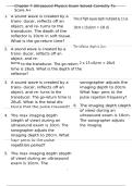 Package Deal For Davies Ultrasound Physics Exam Solved Correctly To Score A&plus;