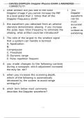 DAVIES DOPPLER- Doppler Physics EXAM 1 ANSWERED CORRECTLY&excl;&excl;&excl;