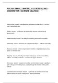 POS 2041 EXAM 1 CHAPTERS 1-3 QUESTIONS AND ANSWERS WITH COMPLETE SOLUTION&excl;&excl;