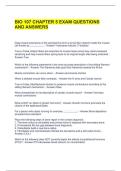 BIO 107 CHAPTER 5 EXAM QUESTIONS AND ANSWERS 