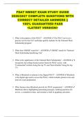 PSAT NMSQT EXAM STUDY GUIDE  2026&sol;2027 COMPLETE QUESTIONS WITH  CORRECT DETAILED ANSWERS &vert;&vert;  100&percnt; GUARANTEED PASS  <LATEST VERSION> 