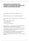 INTRODUCTION TO MANAGEMENT FINAL &lpar;UNIVERSITY OF IOWA&rpar; 2025&sol;2026 QUESTIONS AND ANSWERS &vert; WITH COMPLETE SOLUTION&excl;&excl;