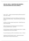 HED 100 - EXAM 1 &vert; QUESTIONS AND ANSWERS &vert; 2025&sol;2026 UPDATE WITH 100&percnt; CORRECT&excl;&excl;