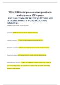 WGU C365 COMPLETE REVIEW QUESTIONS AND ACCURATE CORRECT ANSWERS &lpar;2025&sol;2026&rpar; GRADED A&plus;&period;