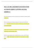 WGU C365 PRE-ASSESSMENT QUESTIONS WITH ACCURATE CORRECT ANSWERS &lpar;2025&sol;2026&rpar; GRADED A&plus;