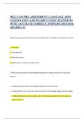 WGU C365 PRE-ASSESSMENT LANGUAGE ARTS INSTRUCTION AND INTERVENTION QUESTIONS WITH ACCURATE CORRECT ANSWERS &lpar;2025&sol;2026&rpar; GRADED A&plus;