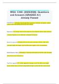 WGU C365 &lpar;2025&sol;2026&rpar; Questions and Answers &lpar;GRADED A&plus;&rpar; Already Passed