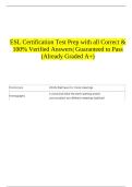 ESL Certification Test Prep with all Correct & 100&percnt; Verified Answers&vert; Guaranteed to Pass &lpar;Already Graded A&plus;&rpar;