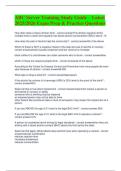 ABC Server Training Study Guide &ndash; Latest  2025&sol;2026 Exam Prep & Practice Questions