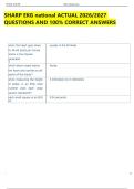 SHARP EKG national ACTUAL 2026&sol;2027  QUESTIONS AND 100&percnt; CORRECT ANSWERS