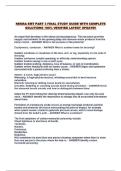 NEMSA EMT PART 3 FINAL STUDY GUIDE WITH COMPLETE SOLUTIONS 100&percnt; VERIFIED LATEST UPDATE&excl;&excl;