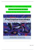 Psychopharmacology 4th Edition Test Bank by Jerry Meyer &ndash; Latest Update 2026 &vert; Exam Prep & Practice Questions