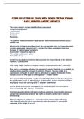 &lpar;CYBR 101&rpar; CYBR101 EXAM WITH COMPLETE SOLUTIONS 100&percnt; VERIFIED LATEST UPDATE&excl;&excl;