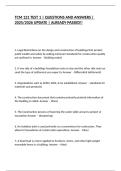 TCM 121 TEST 1 &vert; QUESTIONS AND ANSWERS &vert; 2025&sol;2026 UPDATE &vert; ALREADY PASSED&excl;&excl;