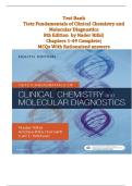 Tietz Fundamentals of Clinical Chemistry 8th Edition Test Bank &ndash; Complete Chapters 1&ndash;49 MCQs with Rationalized Answers