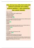 Chem 104 Final Exam &lpar;Hill&rpar; STUDY GUIDE 2026  COMPLETE QUESTIONS WITH CORRECT  DETAILED ANSWERS &vert;&vert; 100&percnt; GUARANTEED  PASS <RECENT VERSION> 