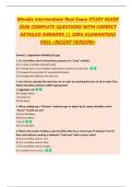 Mendix Intermediate Real Exam STUDY GUIDE  2026 COMPLETE QUESTIONS WITH CORRECT  DETAILED ANSWERS &vert;&vert; 100&percnt; GUARANTEED  PASS <RECENT VERSION> 