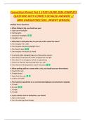 Connecticut Permit Test 1 STUDY GUIDE 2026 COMPLETE  QUESTIONS WITH CORRECT DETAILED ANSWERS &vert;&vert;  100&percnt; GUARANTEED PASS <RECENT VERSION> 