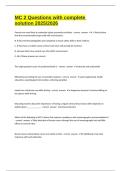 MC 2 Questions with complete solution 2025&sol;2026