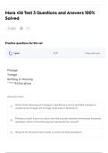 Mara 416 Test 3 Questions and Answers 100&percnt; Solved