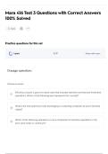 Mara 416 Test 3 Questions with Correct Answers 100&percnt; Solved
