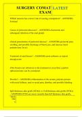 SURGERY COMAT EXAM QUESTIONS AND ANSWERS 2026