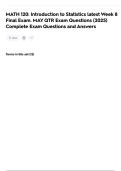 MATH 120&colon; Introduction to Statistics latest Week 8 Final Exam&period; MAY QTR Exam Questions &lpar;2025&rpar; Complete Exam Questions and Answers