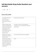 MD Real Estate Study Guide Questions and Answers