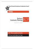 BUSINESS CONTINUITY PLANNING &lpar;BCP&rpar; FULL STUDY GUIDE 100&percnt; VERIFIED&excl;&excl;&excl;
