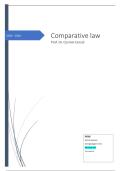Samenvatting comparative law 2025-26