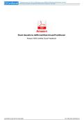 Amazon AWS Certified Cloud Practitioner Exam Questions and Correct Answers