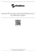 TESTBANK FOR Paramedic Care&colon; Principles & Practice Volume  1-5&comma; 5th Edition by Bledsoe