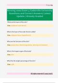 Nursing 2000  Questions and Correct Answers&sol; Latest Update &sol; Already Graded