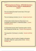 AAMI Comprehensive Review - ARTS 2026 Questions  and Verified Answers &lpar;2026&rpar; A&plus; GRADE&vert;&vert;Newest  Exam&excl;&excl;&excl; 