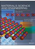 Exam Questions for Materials Science and Engineering&colon; An Introduction&comma; 10th Edition by Callister & Rethwisch &vert; Verified Answers 2025&sol;2026